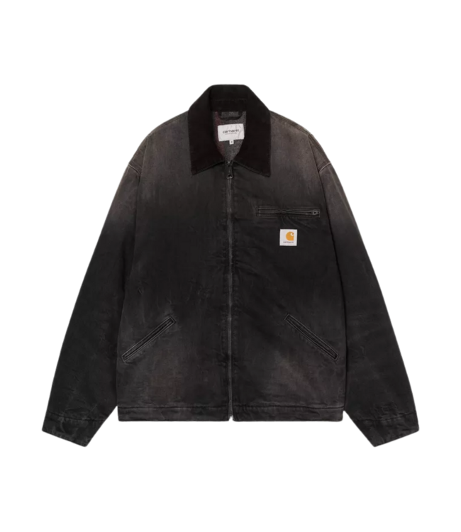 CARHARTT WIP Og Detroit Jacket - Black/Black/Tobacco Used Wash