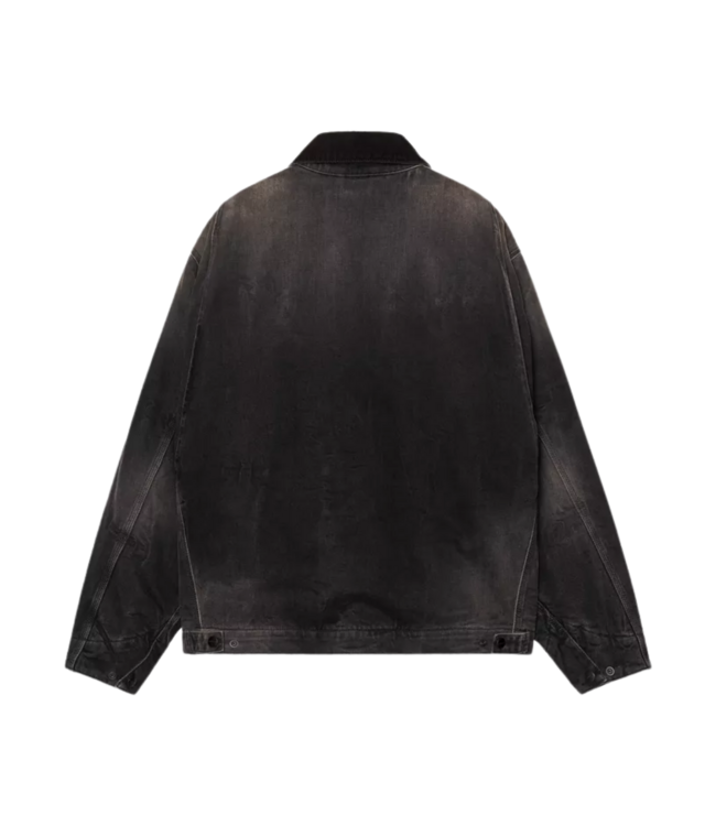 CARHARTT WIP Og Detroit Jacket - Black/Black/Tobacco Used Wash