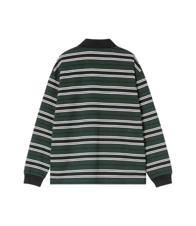 CARHARTT WIP L/S Devitt Rugby Shirt - Devitt Stripe/Dark Scarab