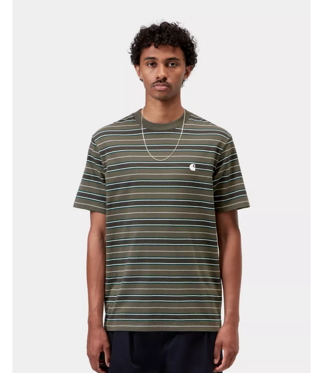 CARHARTT WIP S/S Bronson T-Shirt - Bronson Stripe/Cypress