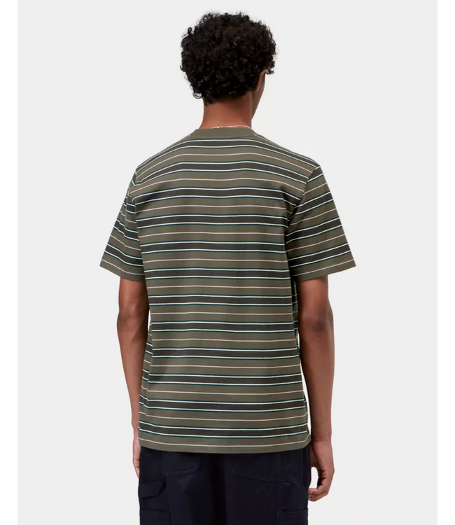 CARHARTT WIP S/S Bronson T-Shirt - Bronson Stripe/Cypress