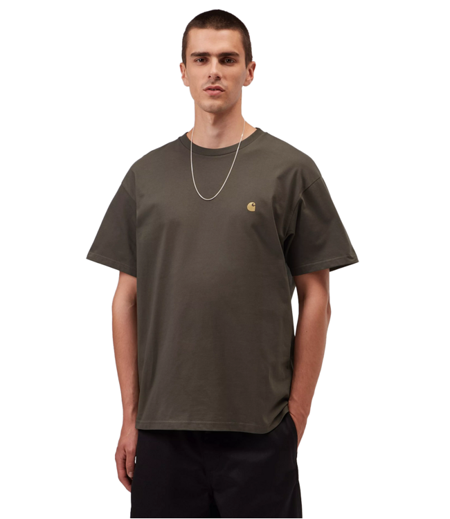 CARHARTT WIP S/S Chase T-Shirt - Shungite/Gold