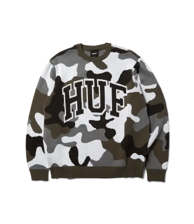 HUF Arch Jacquard Camo Crewneck - Camo