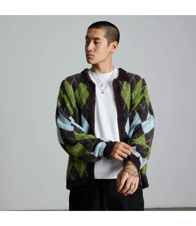 HUF Cooper Mohair Sweater - Dark Brown