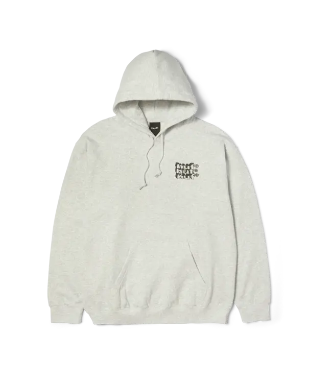 HUF Hand Stacked P/O Hoodie - Heather Grey