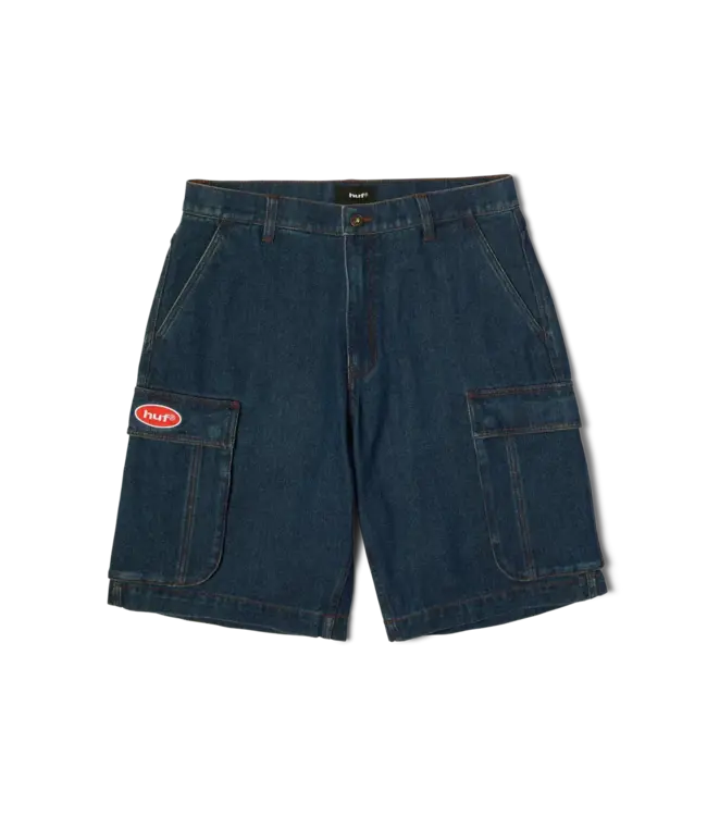 HUF Oval Denim Cargo Short - Indigo