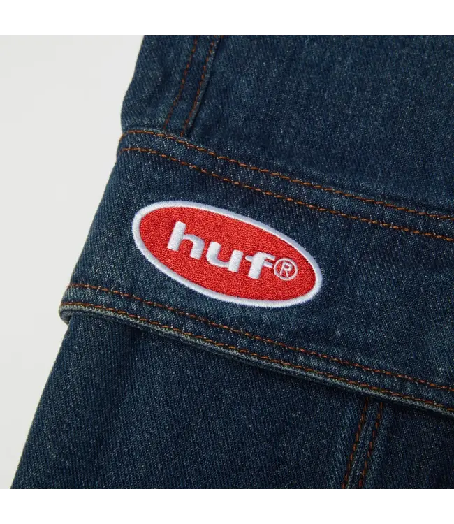 HUF Oval Denim Cargo Short - Indigo