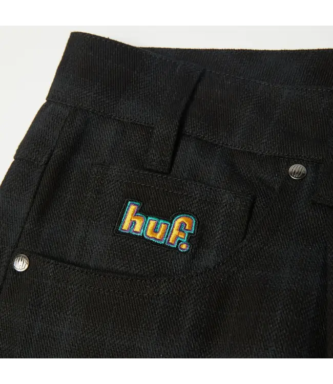 HUF Cromer Plaid Pant - Black