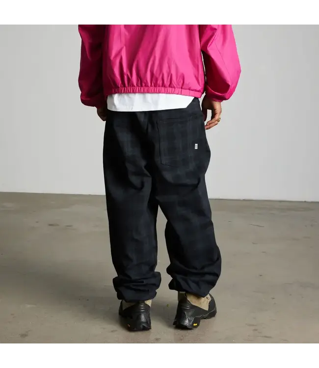 HUF Cromer Plaid Pant - Black