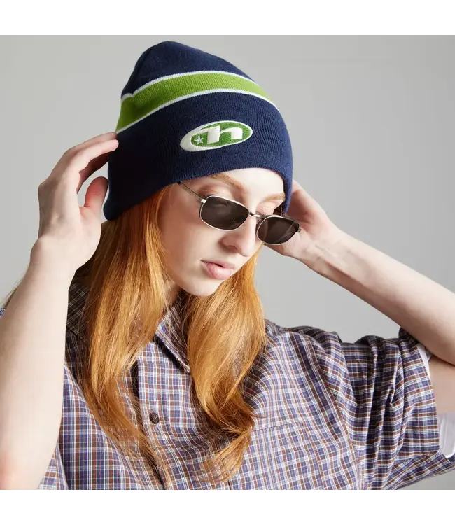 HUF Frequency Skull Beanie - Navy
