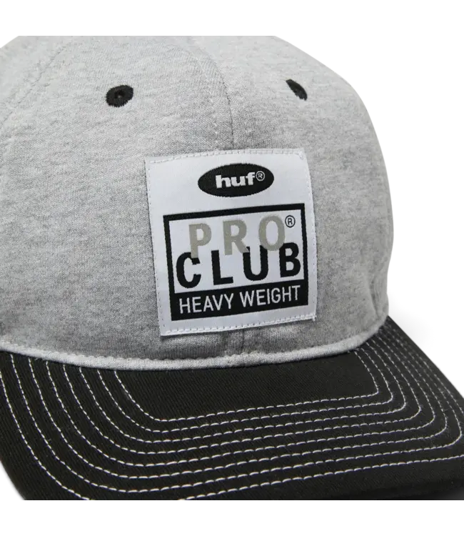 HUF Huf X Pro Club Fleece Snapback - Heather Grey