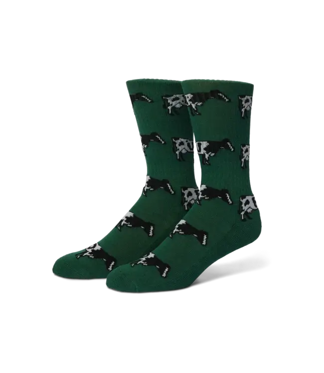 HUF Moo Crew Sock - Green