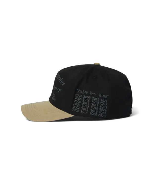 HUF Olympia 6 Panel Hat - Black