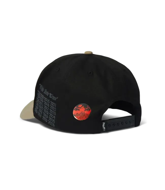 HUF Olympia 6 Panel Hat - Black