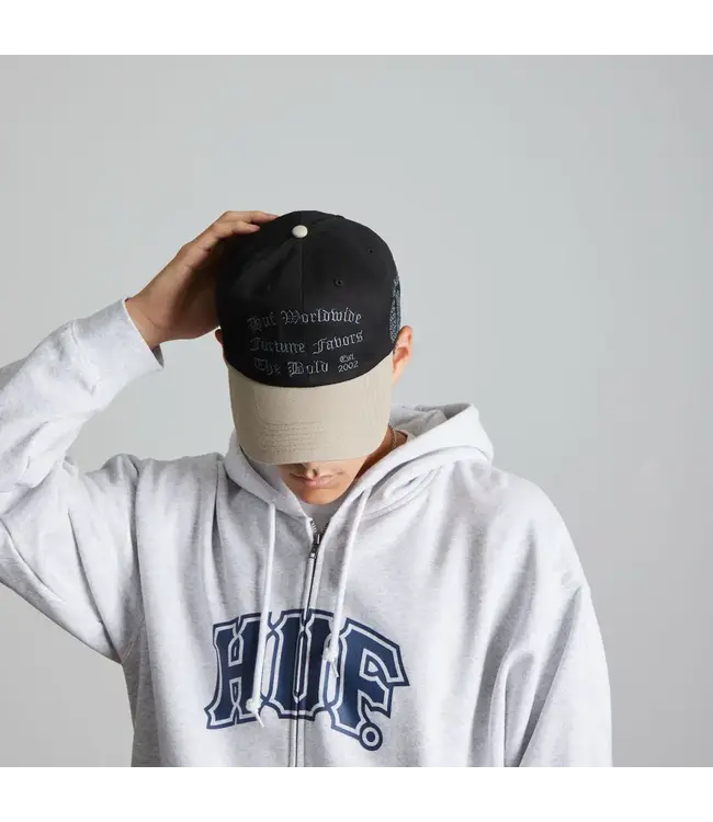 HUF Olympia 6 Panel Hat - Black