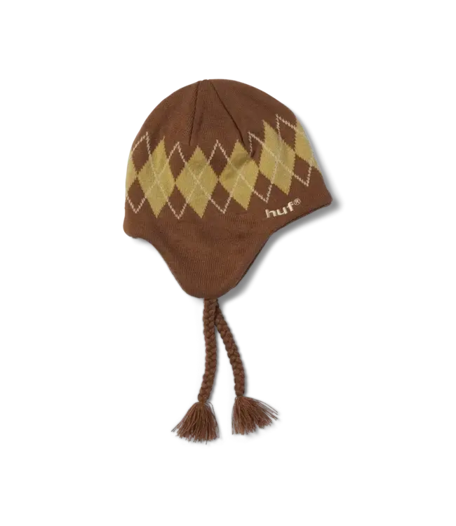 HUF Wilson Braided Beanie - Brown