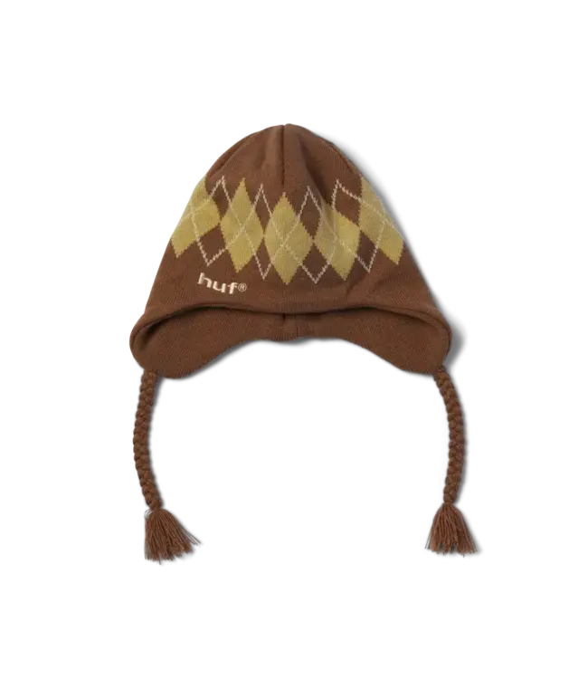 HUF Wilson Braided Beanie - Brown