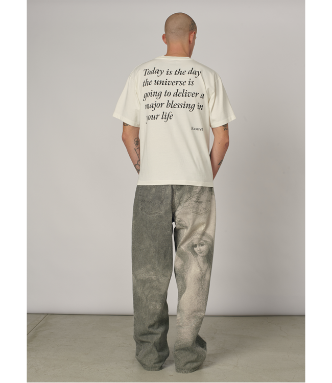 RASSVET Men Blessings Tee Shirt Knit - Off White