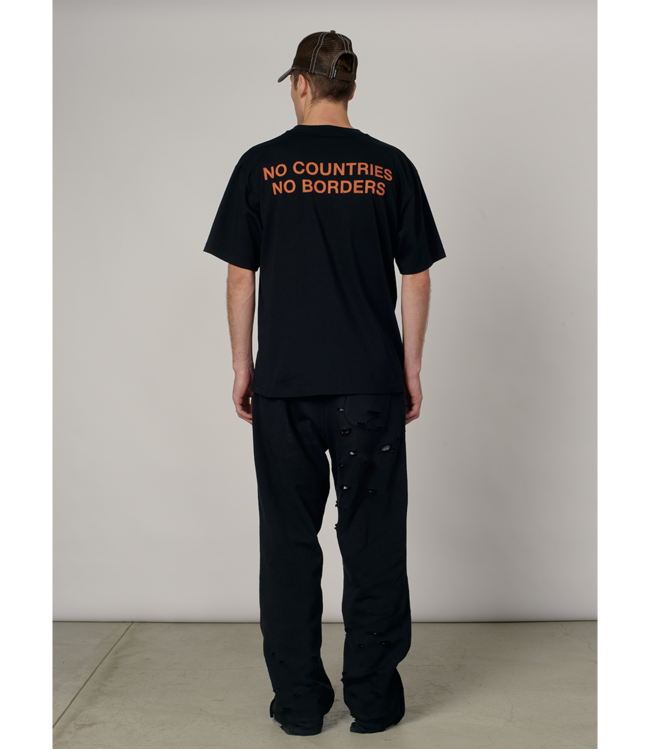 RASSVET Men Borders Tee Shirt Knit - Black