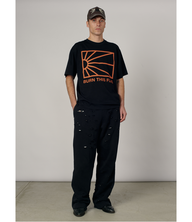 RASSVET Men Borders Tee Shirt Knit - Black
