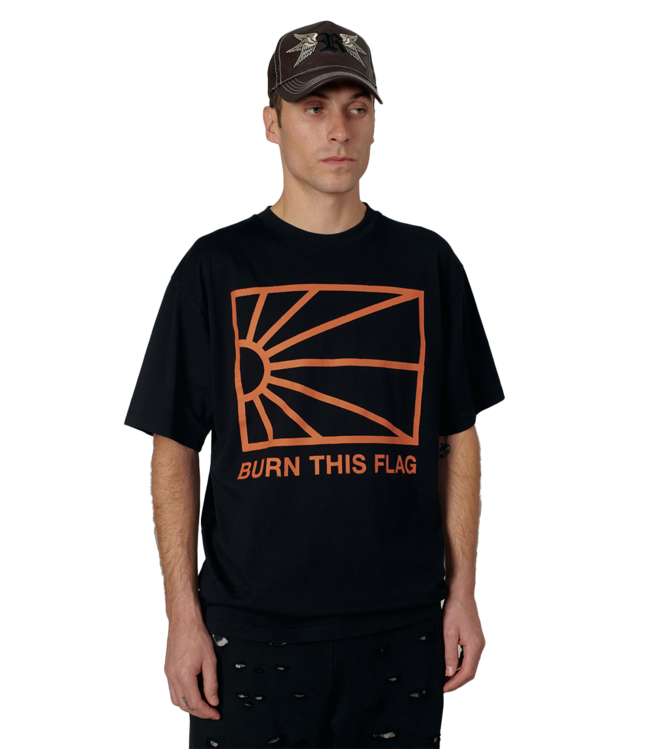 RASSVET Men Borders Tee Shirt Knit - Black