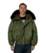 RASSVET Men Hooded N-2B Bomber Jacket Woven - Green