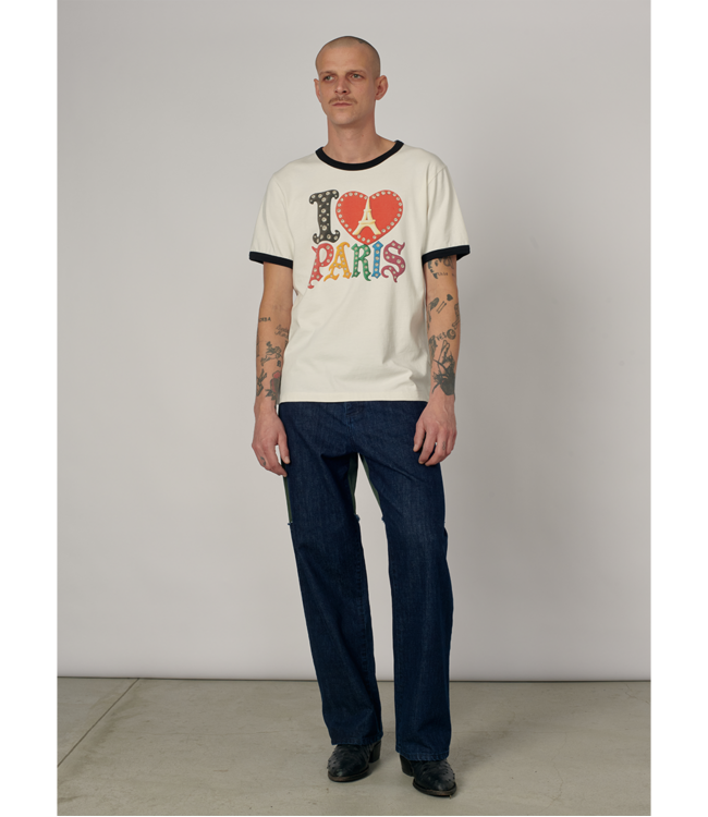 RASSVET Men Jewel Ringer Tee Shirt Knit - Off White