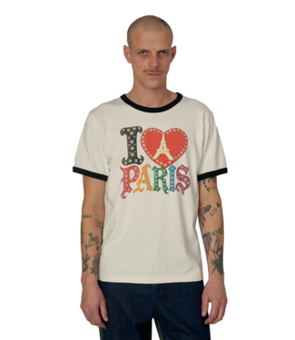 RASSVET Men Jewel Ringer Tee Shirt Knit - Off White