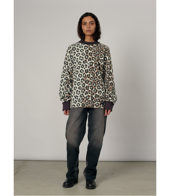 RASSVET Men Leopard Thermal Ls Tee Shirt Knit - Leopard