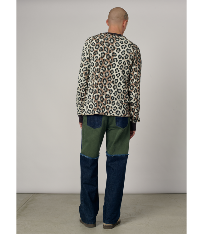RASSVET Men Leopard Thermal Ls Tee Shirt Knit - Leopard