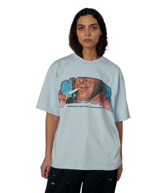 RASSVET Men Ranchero Tee Shirt Knit - Light Blue