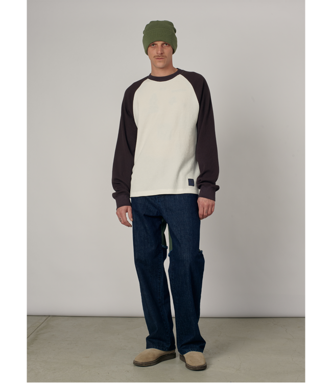 RASSVET Men Thermal Ls Tee Shirt Knit - Brown
