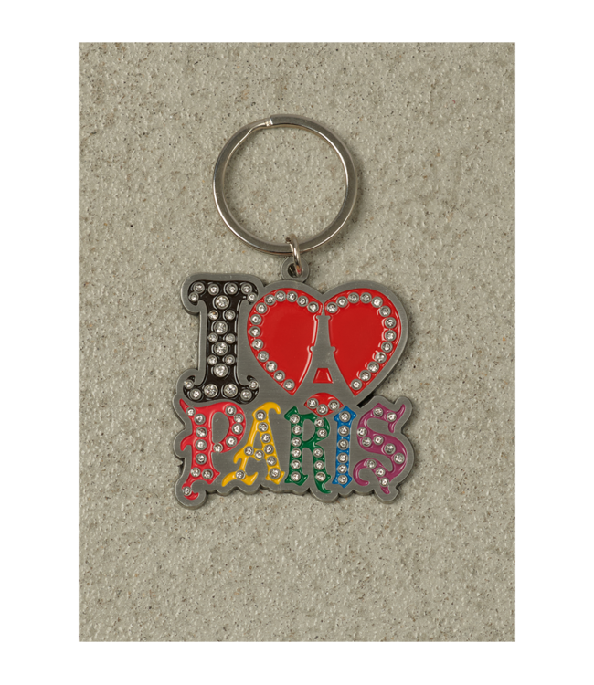 RASSVET Unisex I Love Paris Keychain Metal - Multi