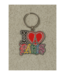 RASSVET Unisex I Love Paris Keychain Metal - Multi