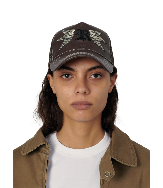 RASSVET Unisex Swallows Trucker Cap Woven - Brown