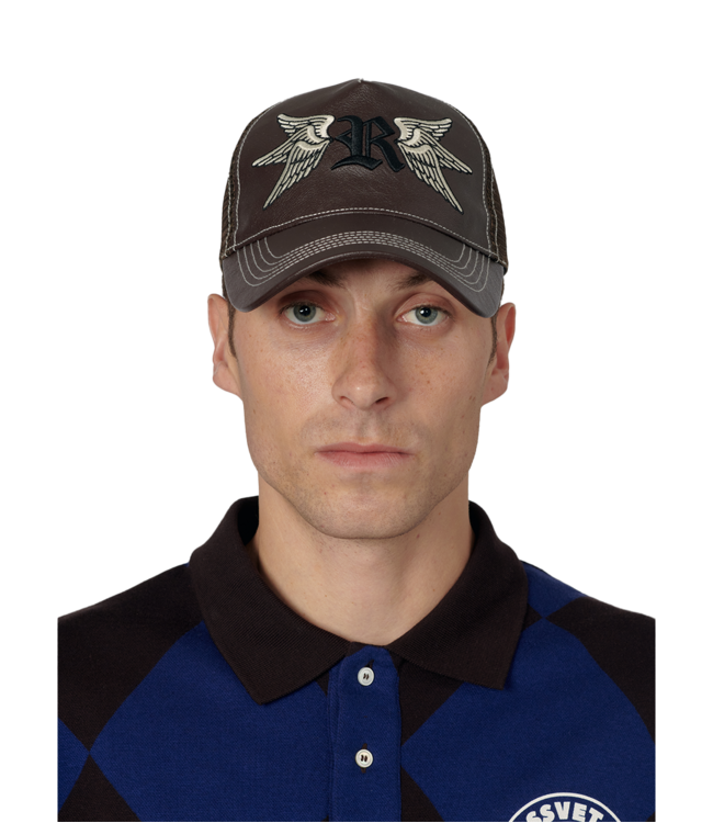 RASSVET Unisex Swallows Trucker Cap Woven - Brown