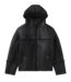 RASSVET Men Shearling Hooded Jacket - Black