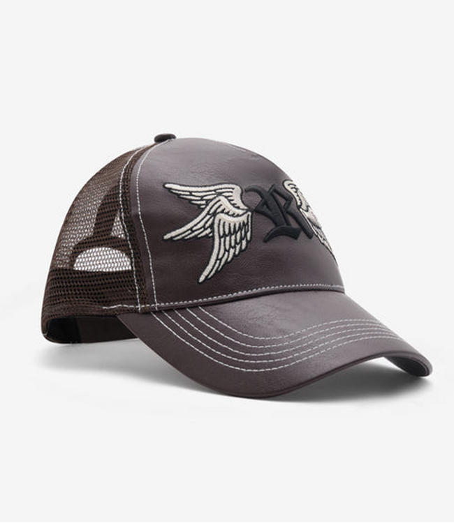 RASSVET Unisex Swallows Trucker Cap Woven - Brown