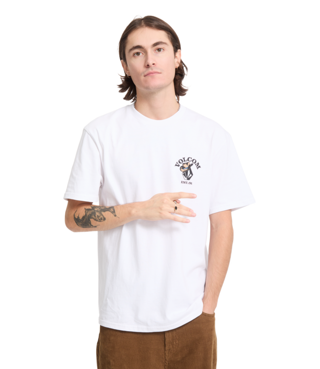 VOLCOM Bad Luck T-shirt - White