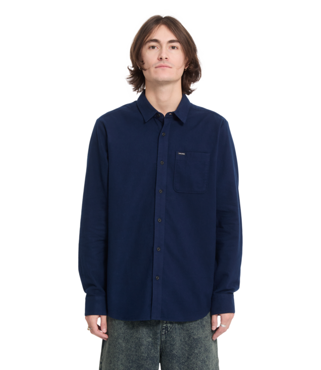 VOLCOM Caden Solid Longsleeve - Marine