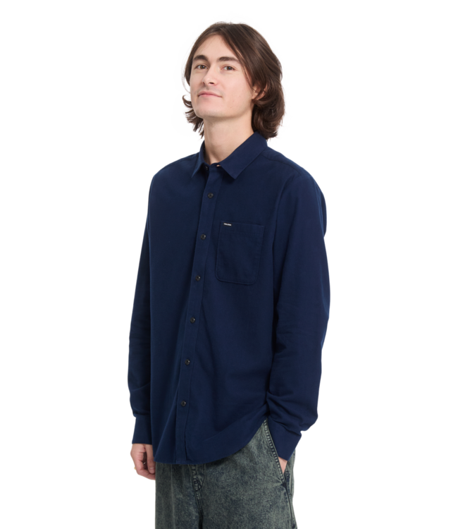 VOLCOM Caden Solid Longsleeve - Marine
