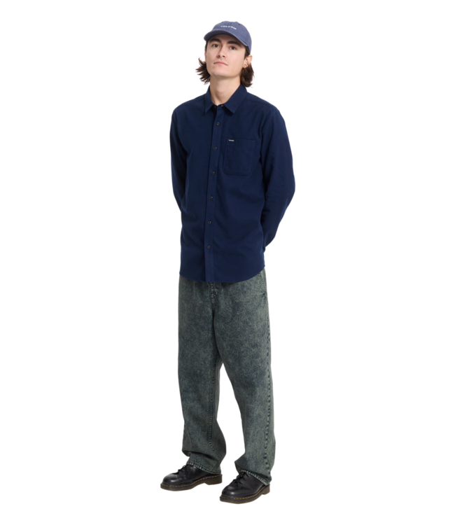 VOLCOM Caden Solid Longsleeve - Marine