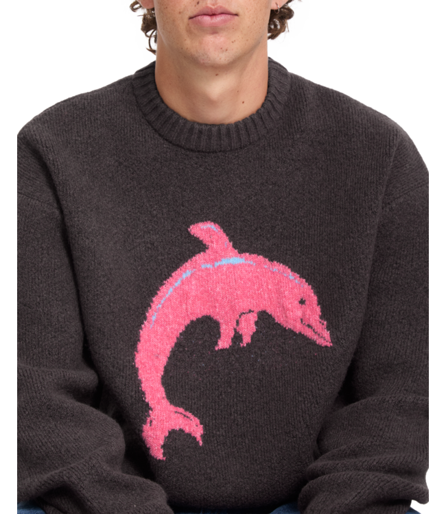 VOLCOM Fa Ozzy Swtr Dolphin - Raisin