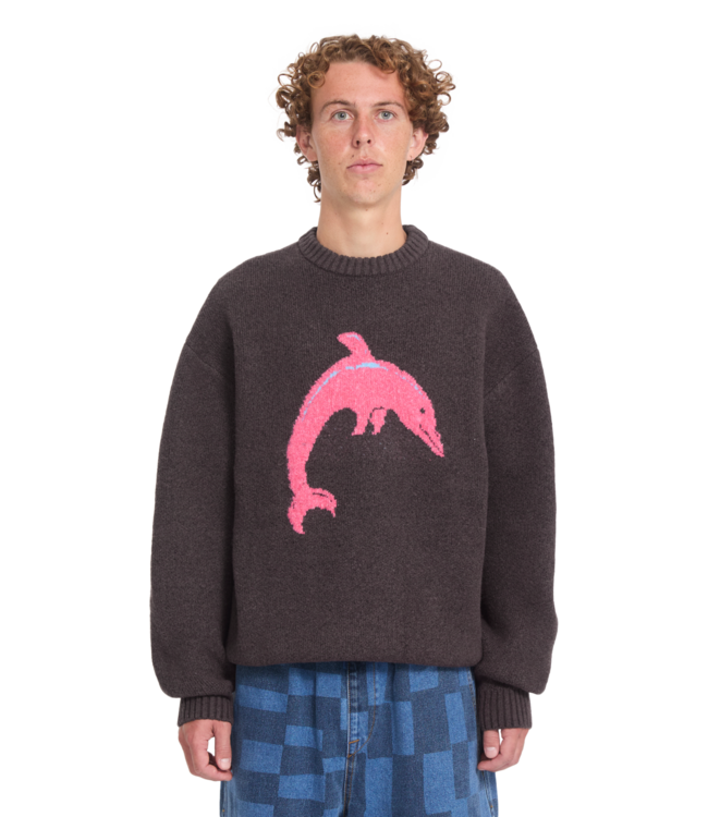 VOLCOM Fa Ozzy Swtr Dolphin - Raisin