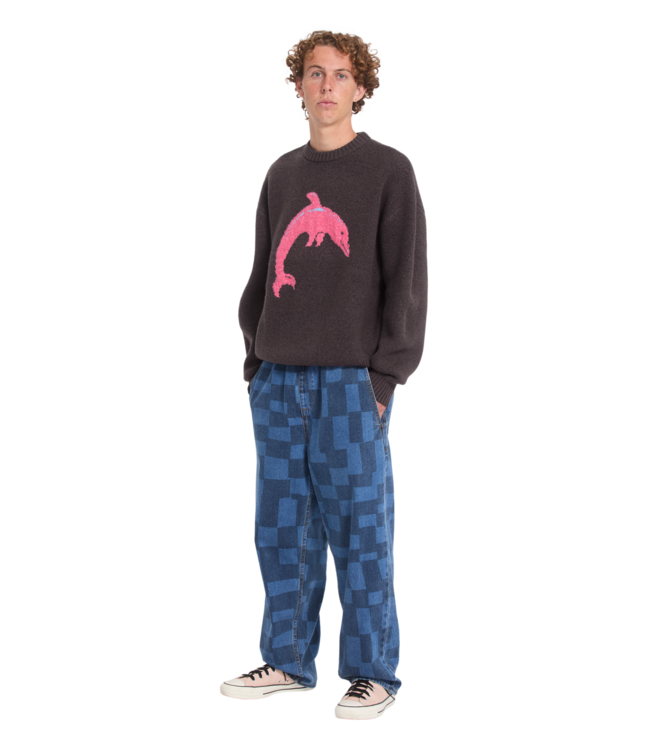 VOLCOM Fa Ozzy Swtr Dolphin - Raisin
