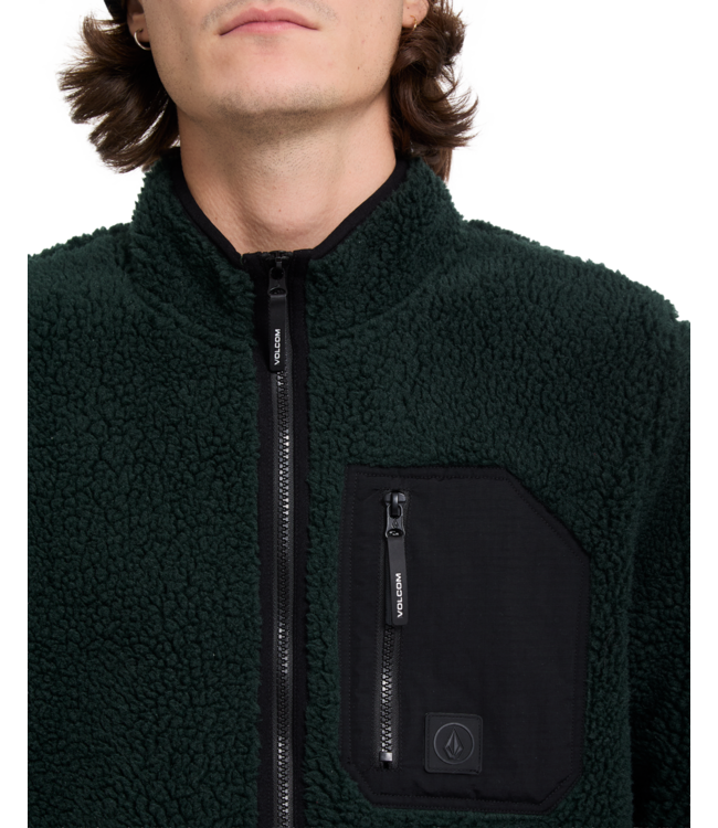 VOLCOM Muzzer Fuzzar Zip - Scarab