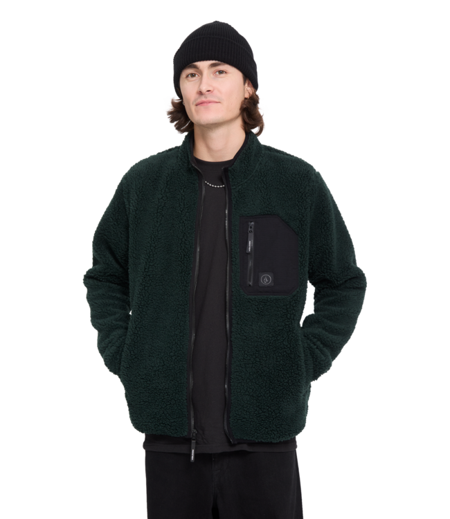 VOLCOM Muzzer Fuzzar Zip - Scarab