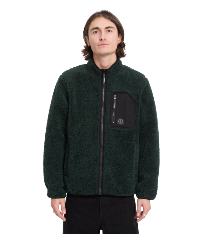 VOLCOM Muzzer Fuzzar Zip - Scarab