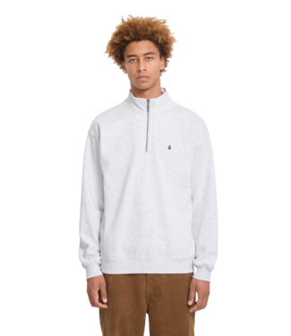 VOLCOM Single Stone Quarter Zip - Bone Heather