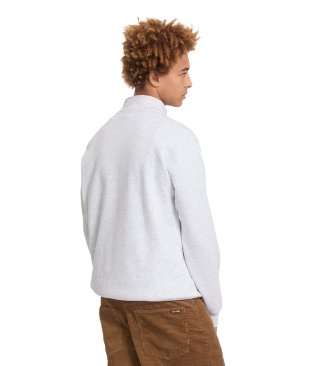 VOLCOM Single Stone Quarter Zip - Bone Heather